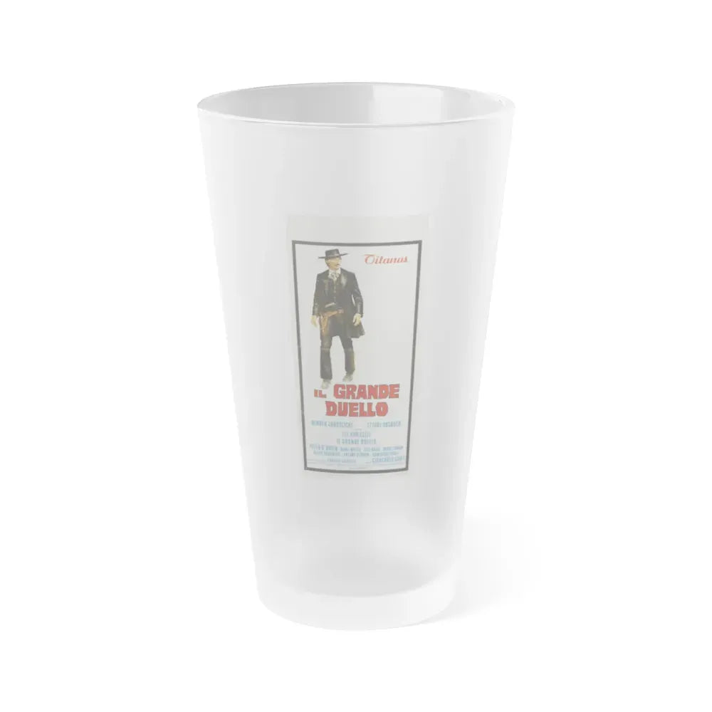 GRAND DUEL 1972 Movie Poster - Frosted Pint Glass 16oz Default Title - Go Mug Yourself