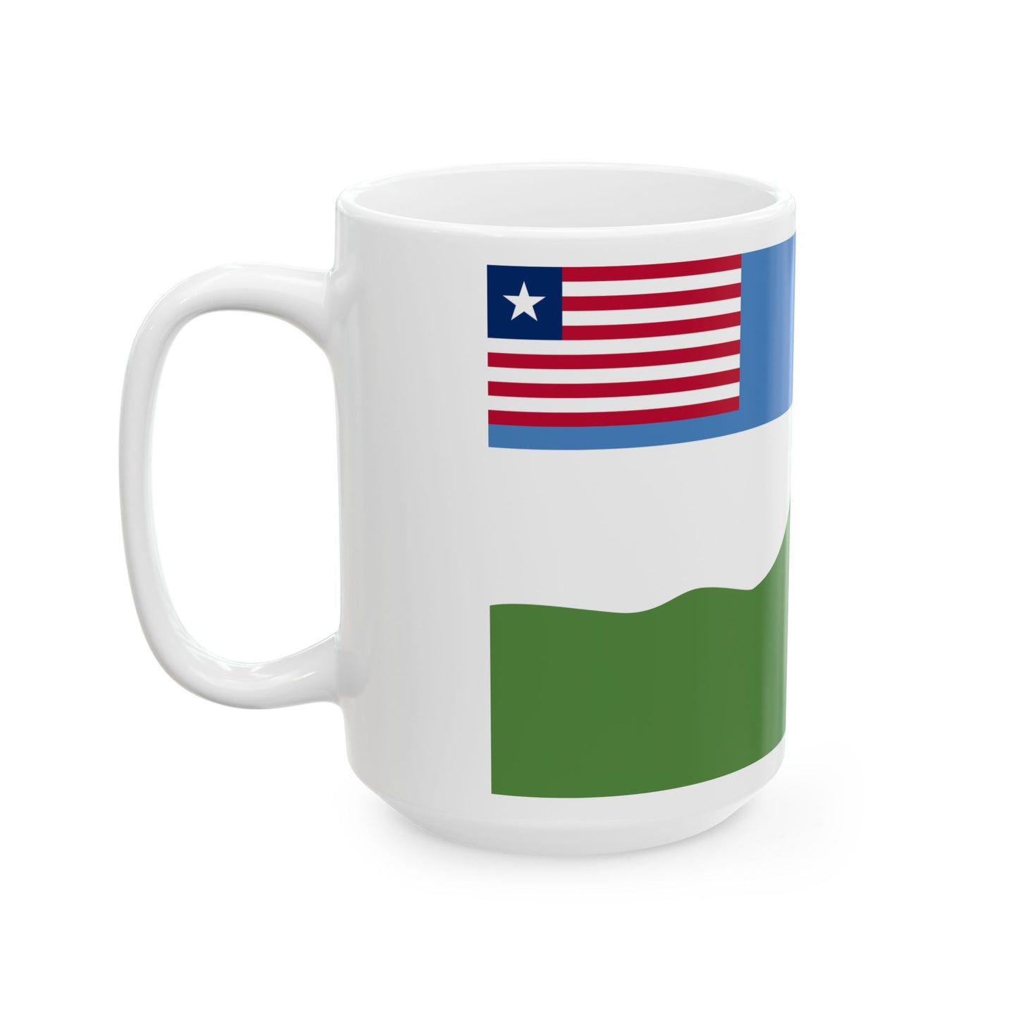 Grand Gedeh County Flag (Liberia) White Coffee Mug-Go Mug Yourself