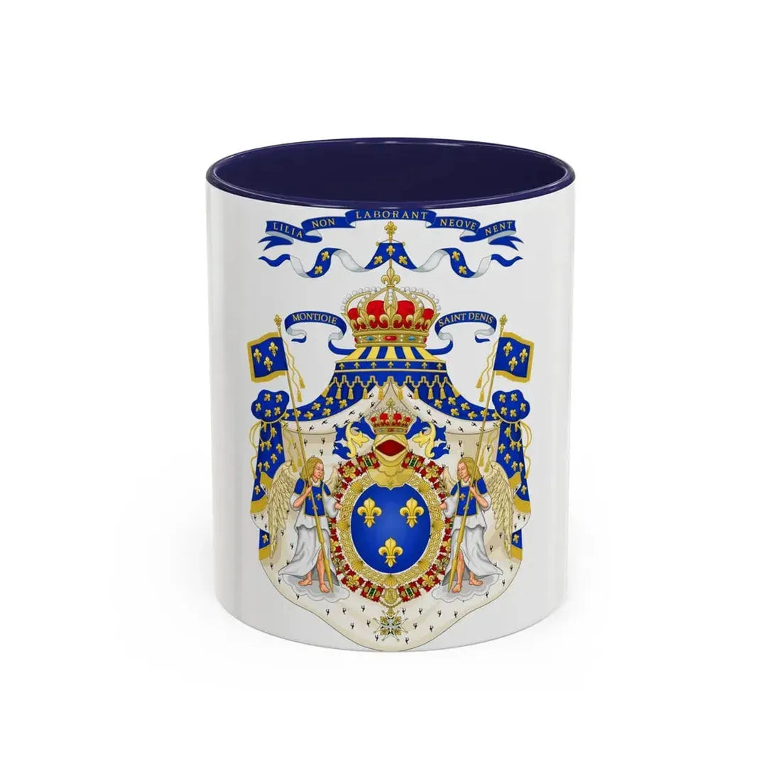 Grand Royal Coat of Arms of France - Accent Coffee Mug 11oz Navy - Go Mug Yourself