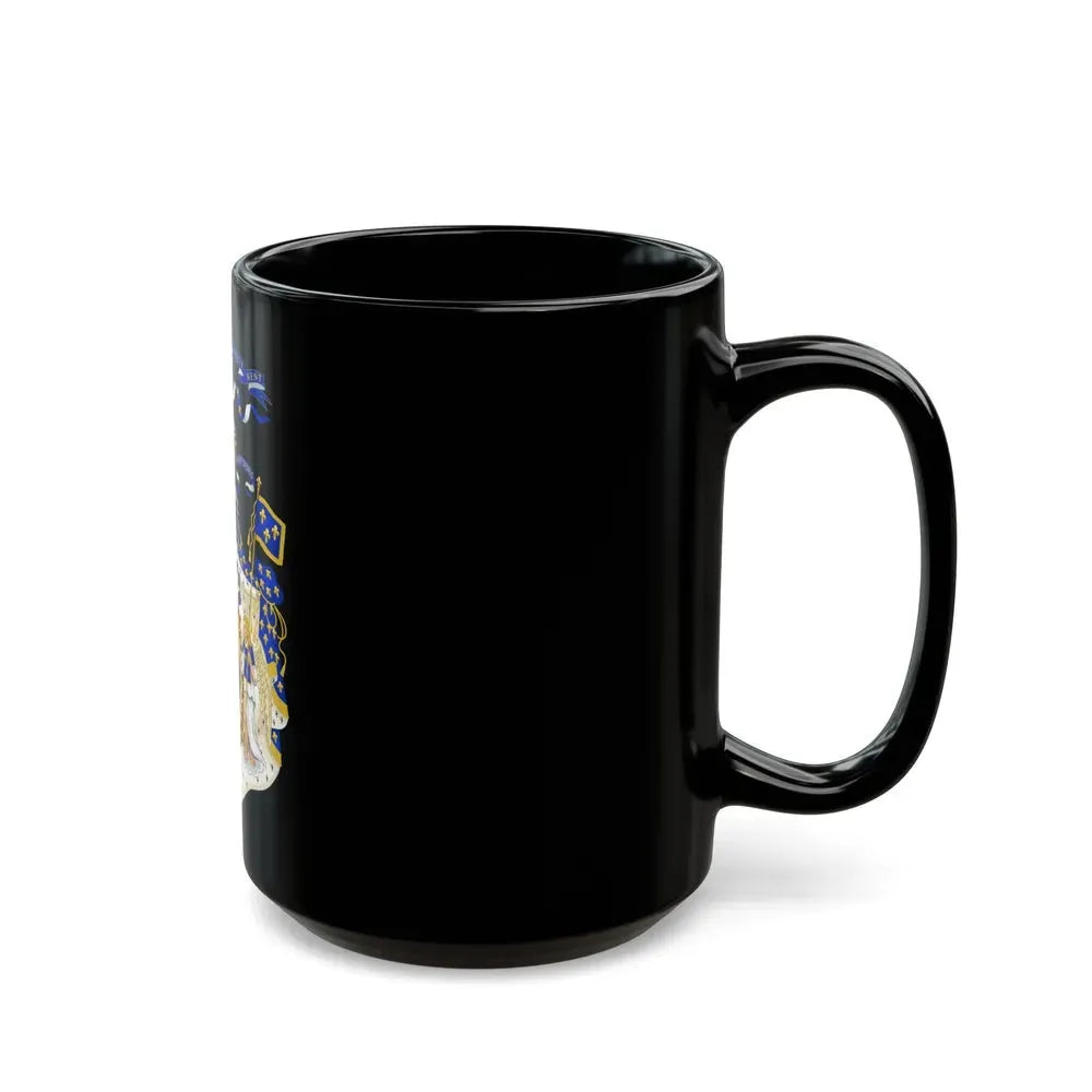 Grand Royal Coat of Arms of France - Black Coffee Mug - Go Mug Yourself