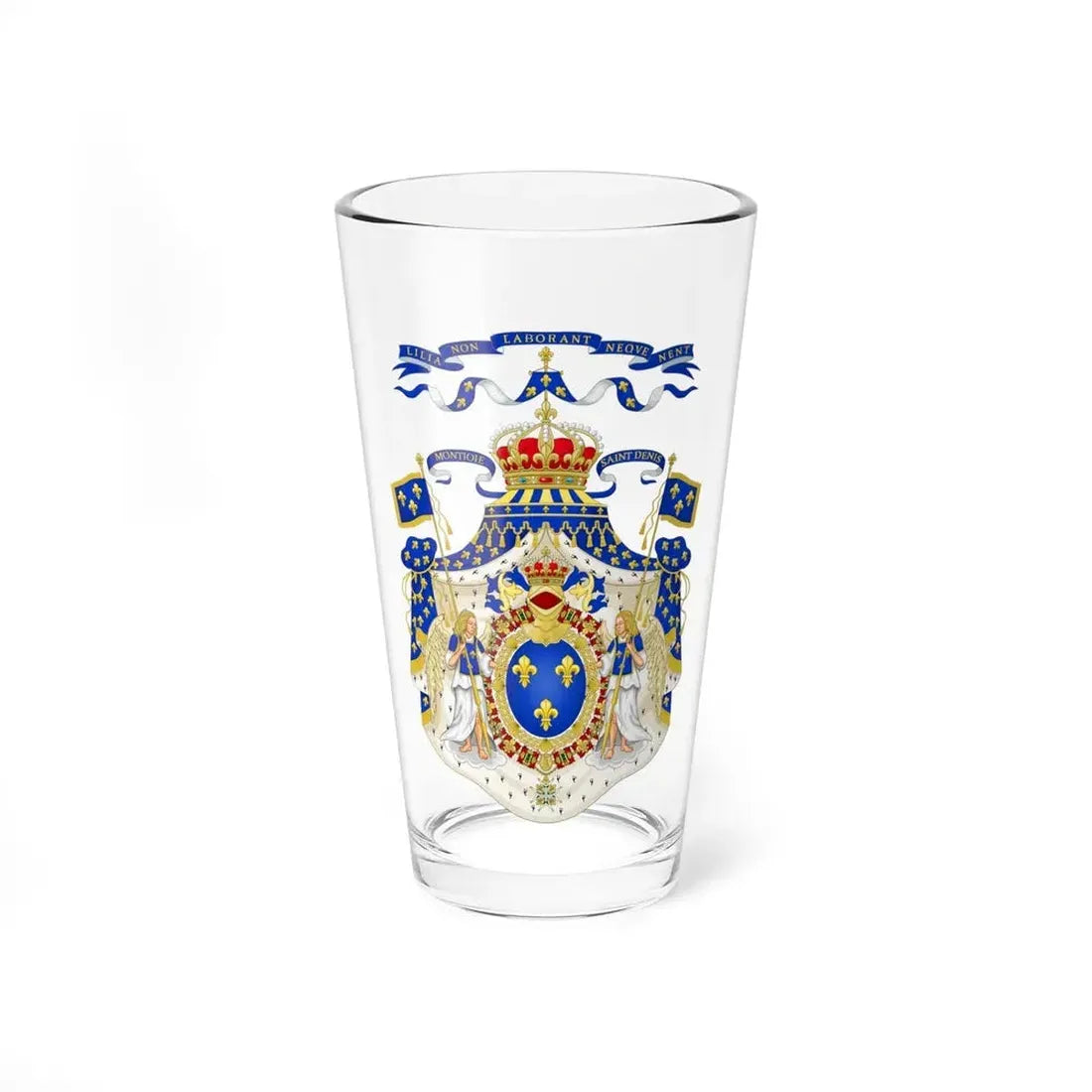 Grand Royal Coat of Arms of France - Pint Glass 16oz 16oz - Go Mug Yourself