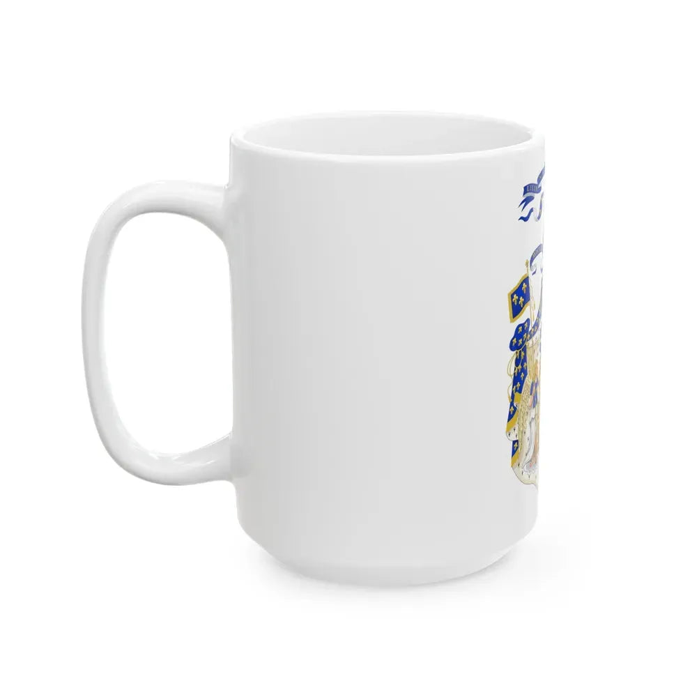 Grand Royal Coat of Arms of France - White Coffee Mug - Go Mug Yourself