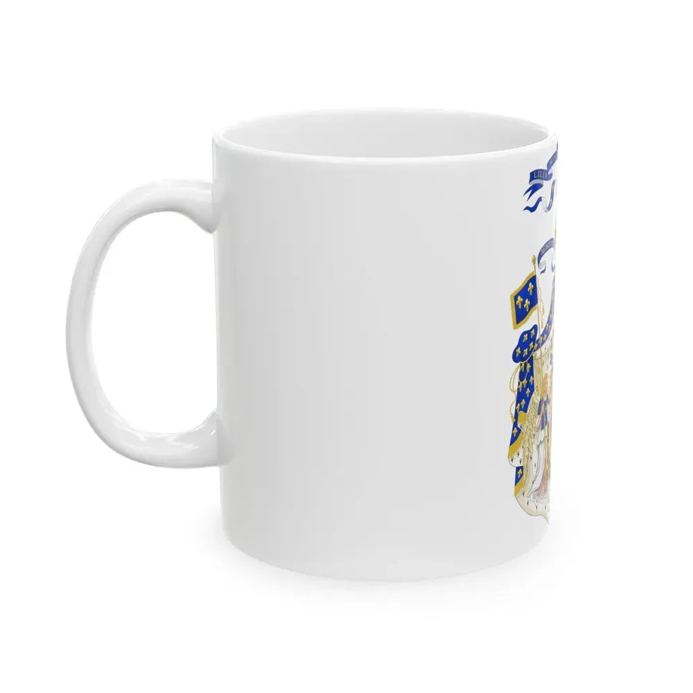 Grand Royal Coat of Arms of France - White Coffee Mug - Go Mug Yourself