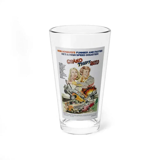 GRAND THEFT AUTO 1977 Movie Poster - Pint Glass 16oz 16oz - Go Mug Yourself