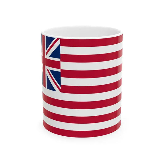 Grand Union Flag with Modern Union Jack (United States) White Coffee Mug 11oz - Go Mug Yourself