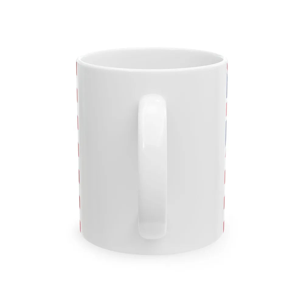 Grand Union Flag with Modern Union Jack (United States) White Coffee Mug - Go Mug Yourself