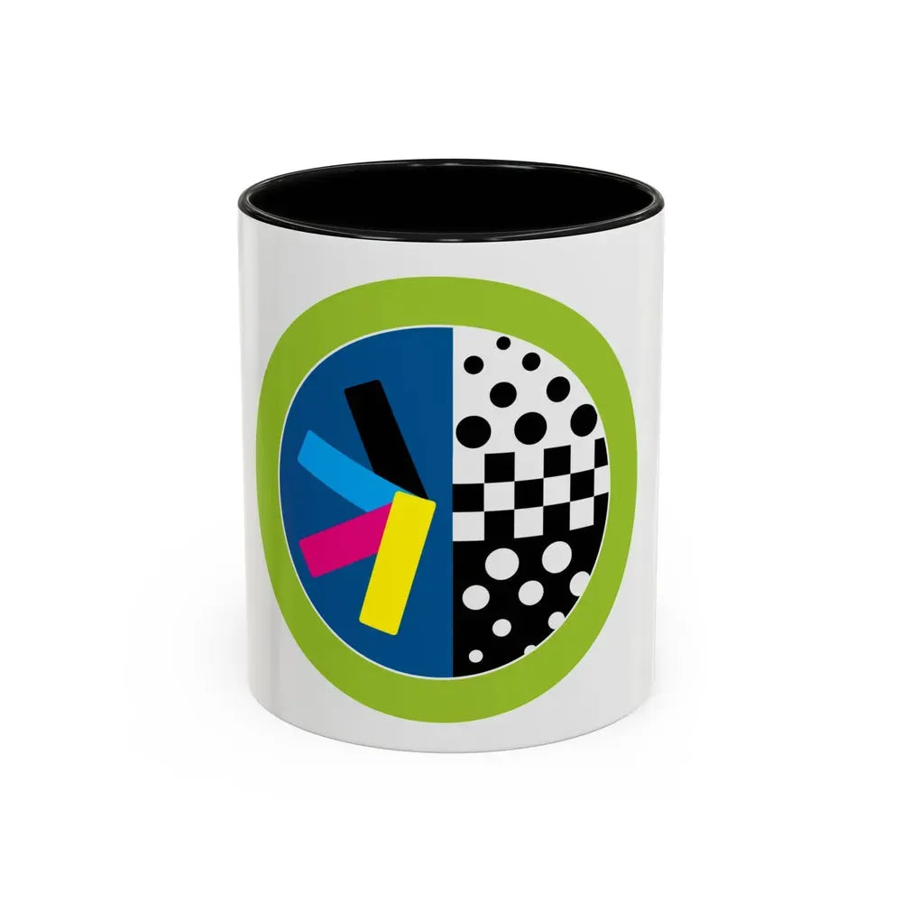 Graphic Arts (Boy Scout Merit Badge) Accent Coffee Mug 11oz Black - Go Mug Yourself