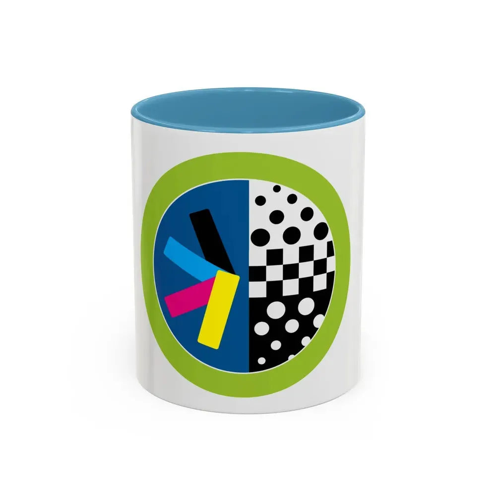 Graphic Arts (Boy Scout Merit Badge) Accent Coffee Mug 11oz Light Blue - Go Mug Yourself