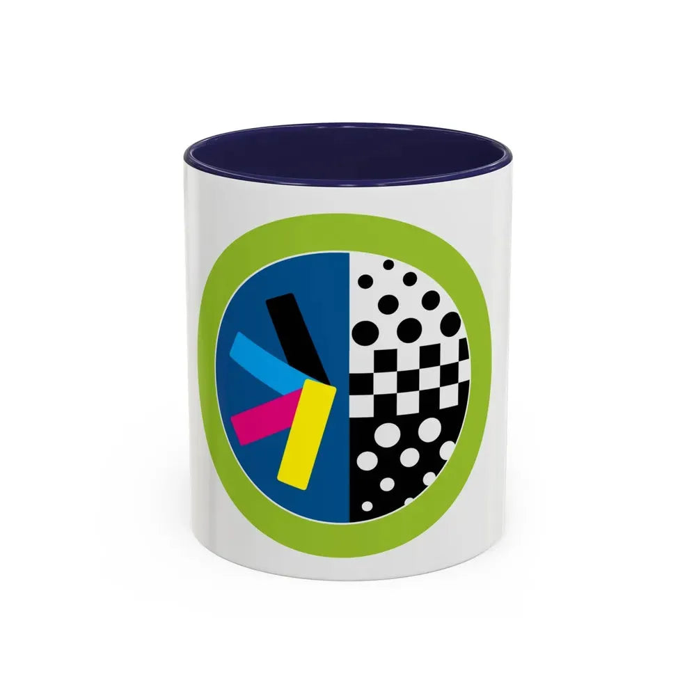 Graphic Arts (Boy Scout Merit Badge) Accent Coffee Mug 11oz Navy - Go Mug Yourself
