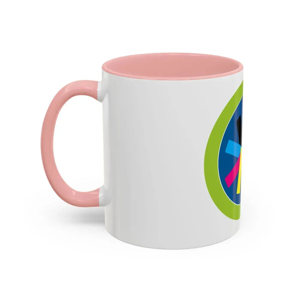 Graphic Arts (Boy Scout Merit Badge) Accent Coffee Mug - Go Mug Yourself
