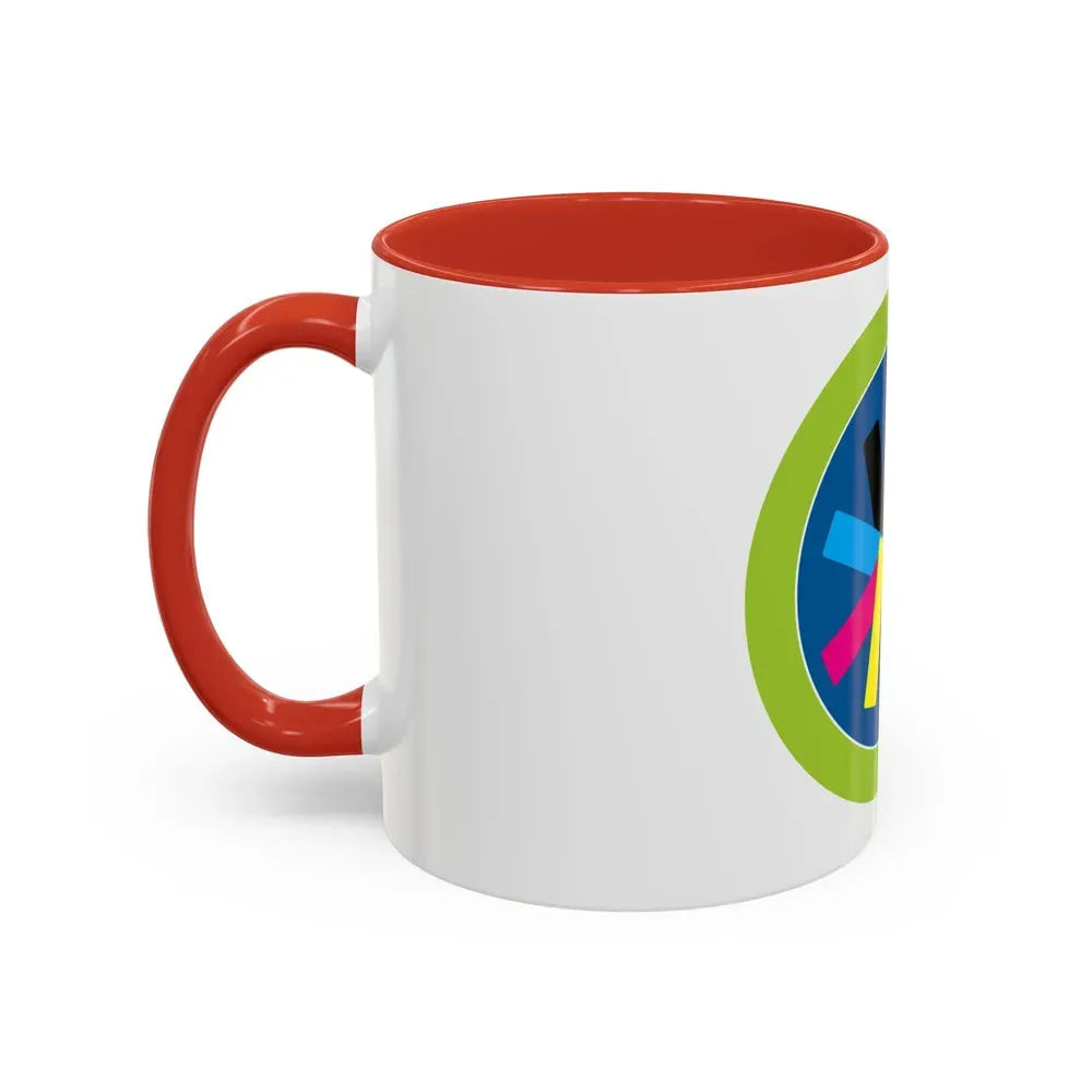 Graphic Arts (Boy Scout Merit Badge) Accent Coffee Mug - Go Mug Yourself
