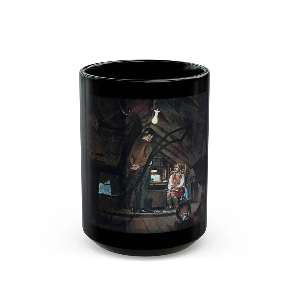 Grasshopper, Redbook, October 1964 - Black Coffee Mug 15oz - Go Mug Yourself