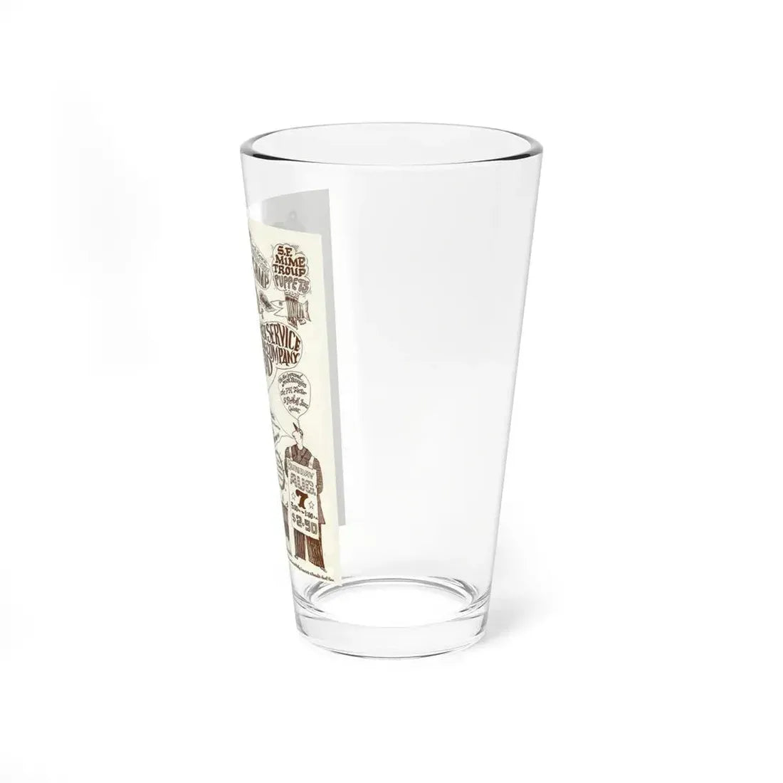 Grateful Dead Fillmore Day Camp Concert Handbill 1966 (Music Poster) Pint Glass 16oz - Go Mug Yourself