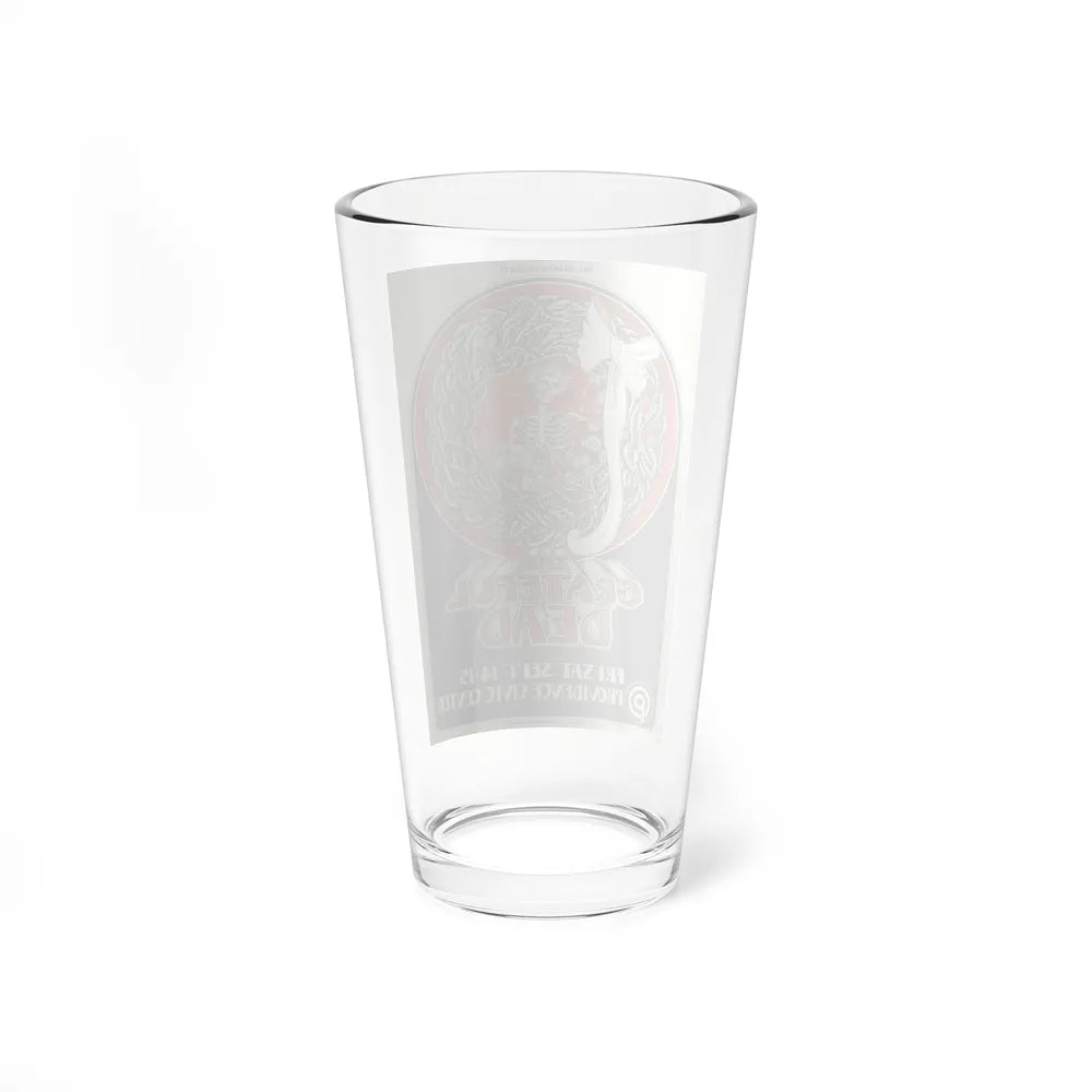 grateful dead providence civic center concert 1973 (Music Poster) Pint Glass 16oz-Go Mug Yourself