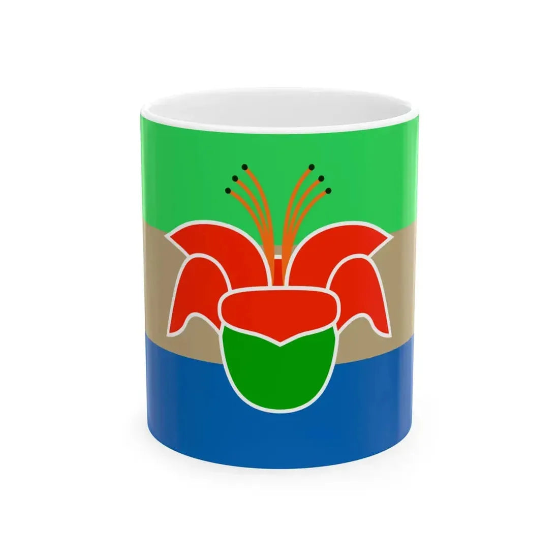 Great Cantonia Flag (China) White Coffee Mug 11oz - Go Mug Yourself