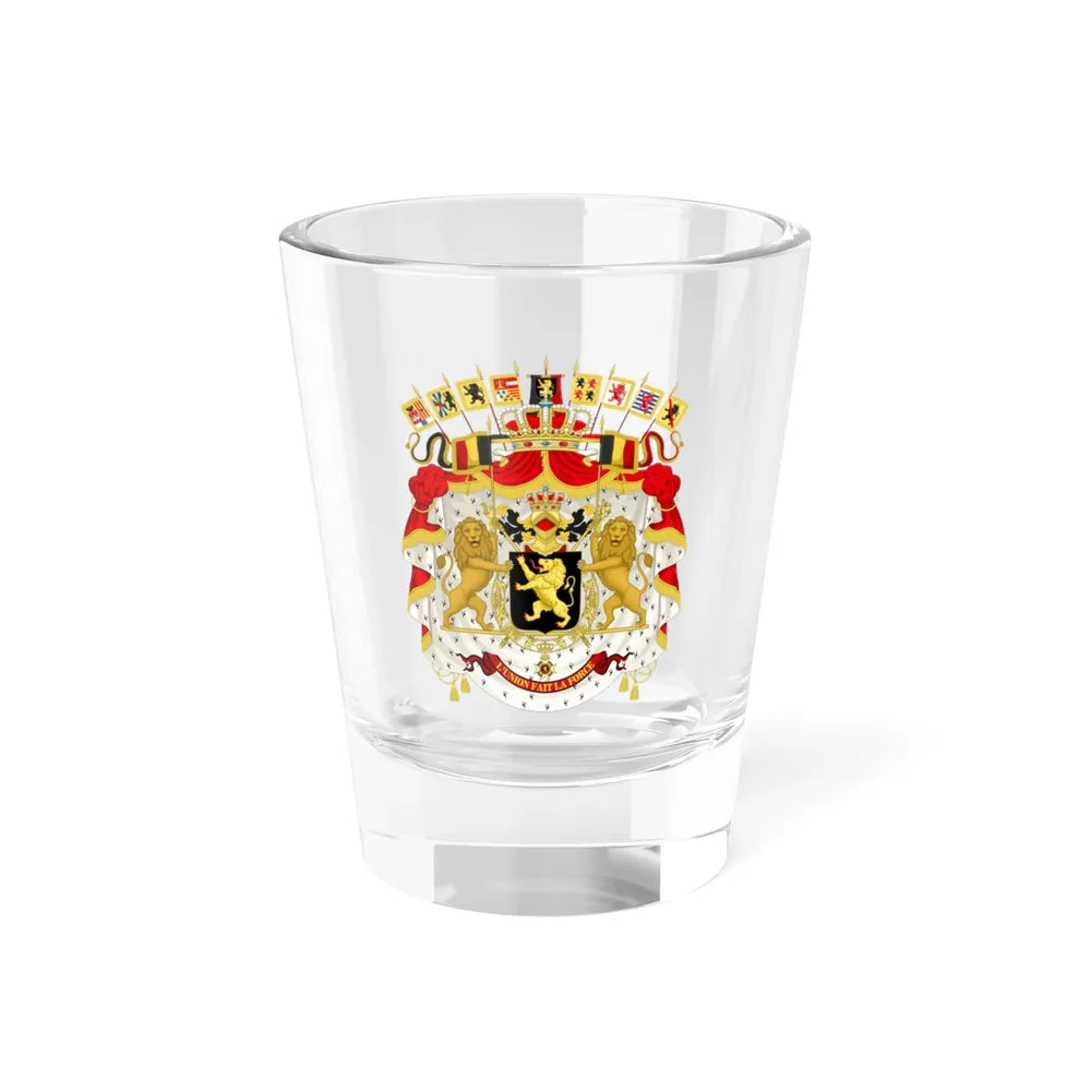 Great coat of arms of Belgium - Shot Glass 1.5oz 1.5oz - Go Mug Yourself