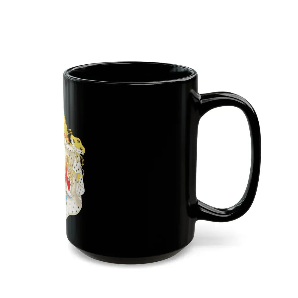 Great Coat of Arms of Congress Poland - Black Coffee Mug - Go Mug Yourself