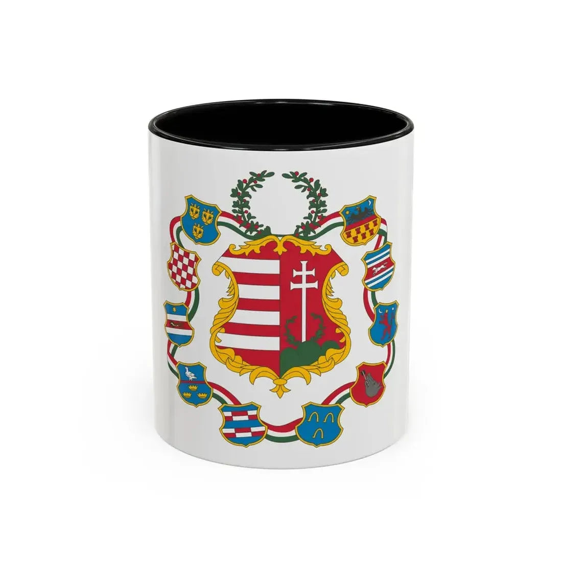 Great coat of arms of Hungary (1849) - Accent Coffee Mug 11oz Black - Go Mug Yourself