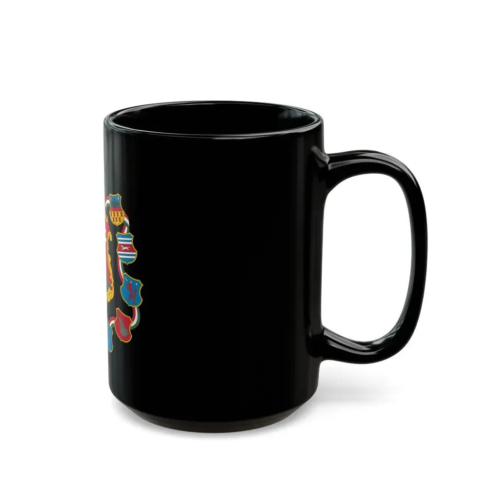 Great coat of arms of Hungary (1849) - Black Coffee Mug - Go Mug Yourself