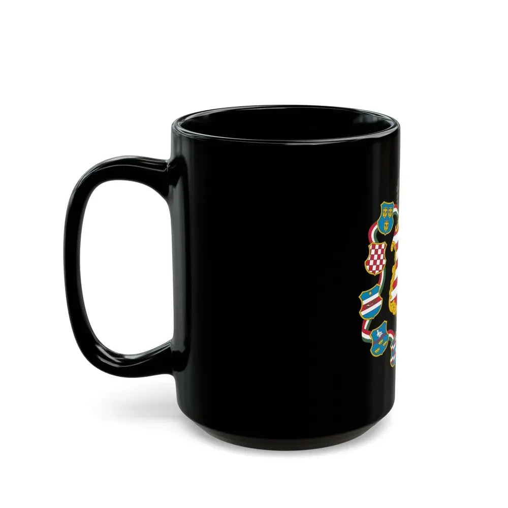 Great coat of arms of Hungary (1849) - Black Coffee Mug - Go Mug Yourself