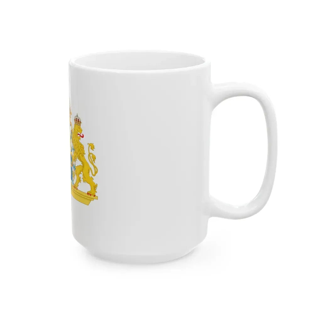Great coat of arms of Sweden 2 - White Coffee Mug - Go Mug Yourself