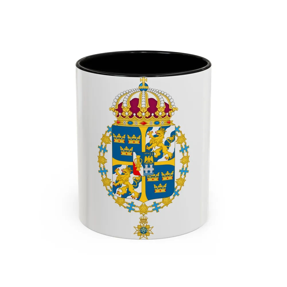 Great coat of arms of Sweden 3 - Accent Coffee Mug 11oz Black - Go Mug Yourself