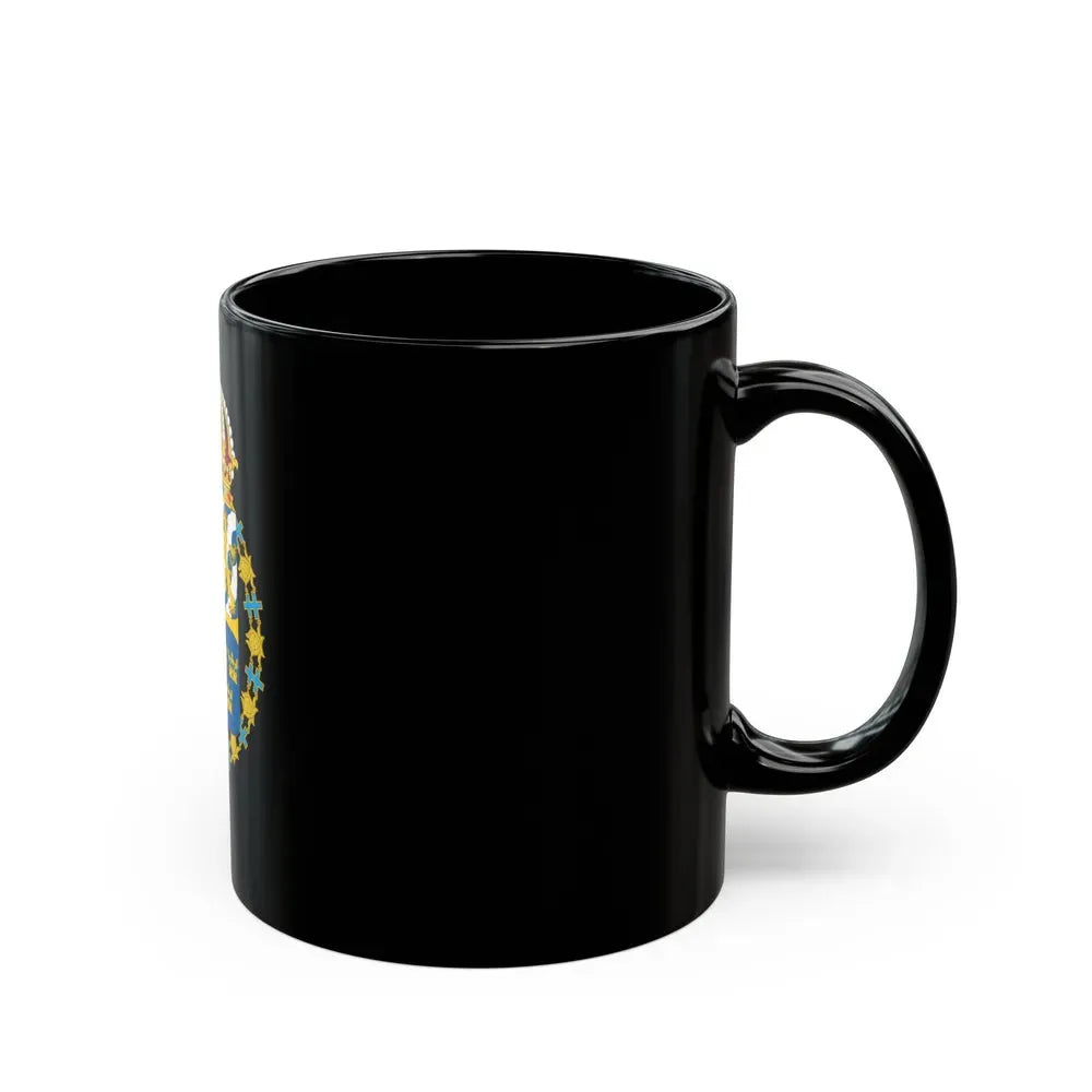Great coat of arms of Sweden 3 - Black Coffee Mug - Go Mug Yourself