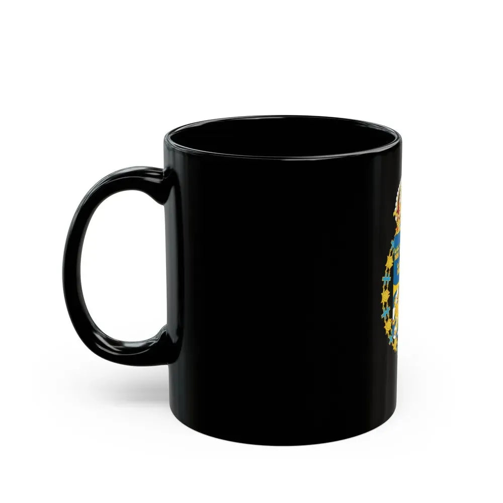 Great coat of arms of Sweden 3 - Black Coffee Mug - Go Mug Yourself