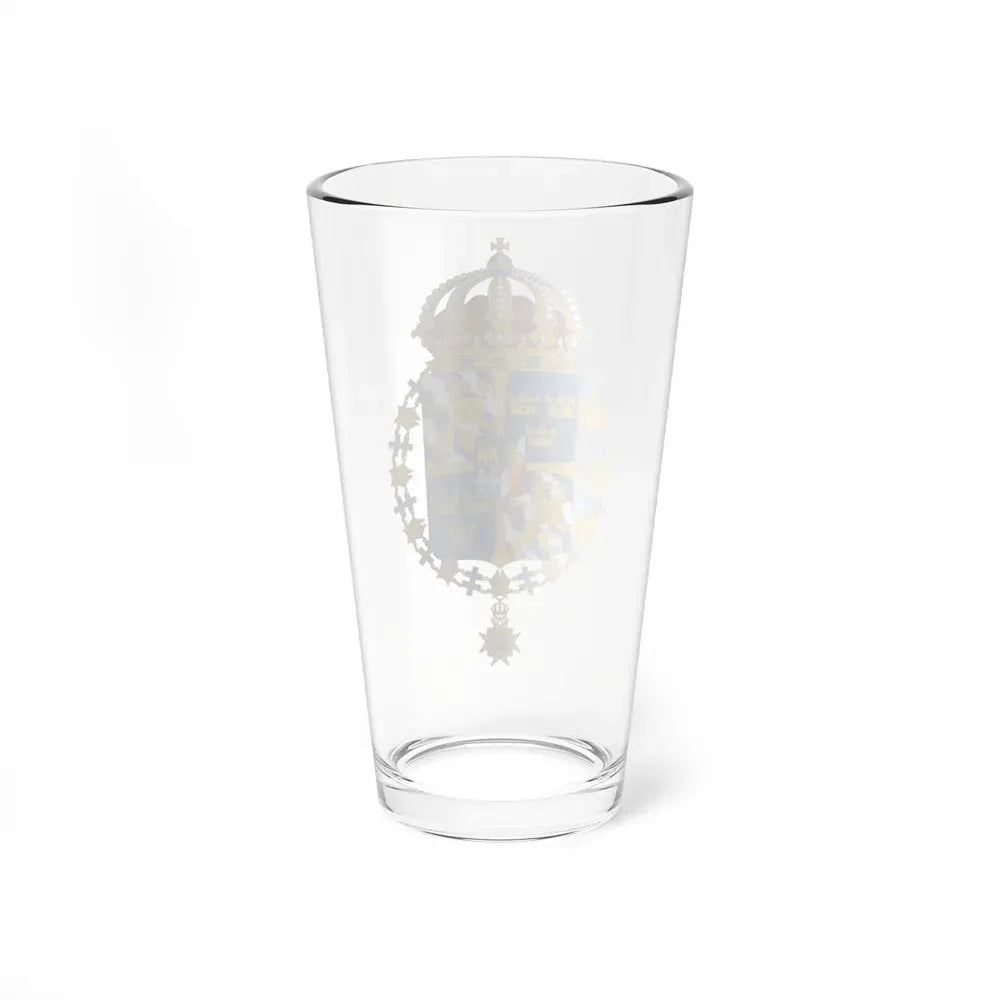 Great coat of arms of Sweden 3 - Pint Glass 16oz - Go Mug Yourself