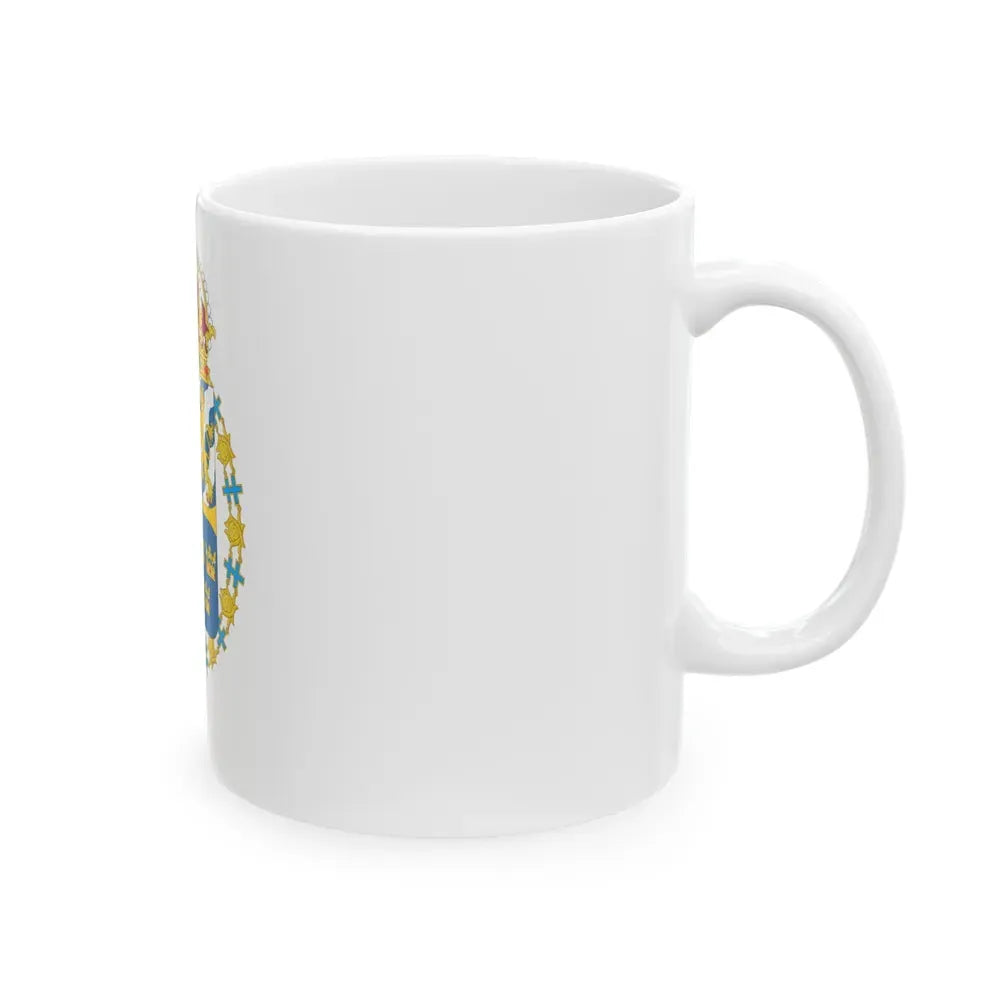Great coat of arms of Sweden 3 - White Coffee Mug - Go Mug Yourself