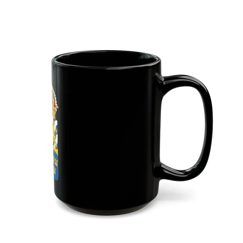 Great coat of arms of Sweden 4 - Black Coffee Mug - Go Mug Yourself