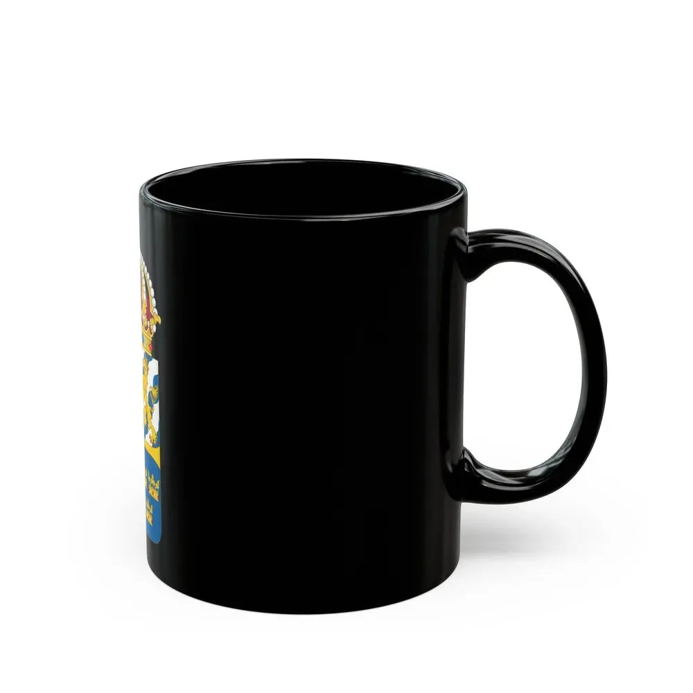 Great coat of arms of Sweden 4 - Black Coffee Mug - Go Mug Yourself
