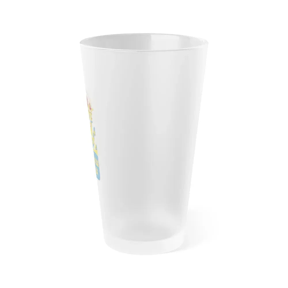 Great coat of arms of Sweden 4 - Frosted Pint Glass 16oz - Go Mug Yourself