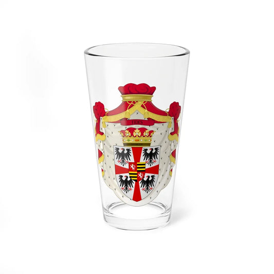 Great coat of arms of the House of Gonzaga post 1530 (Italy) (Coat of Arms) Pint Glass 16oz 16oz - Go Mug Yourself
