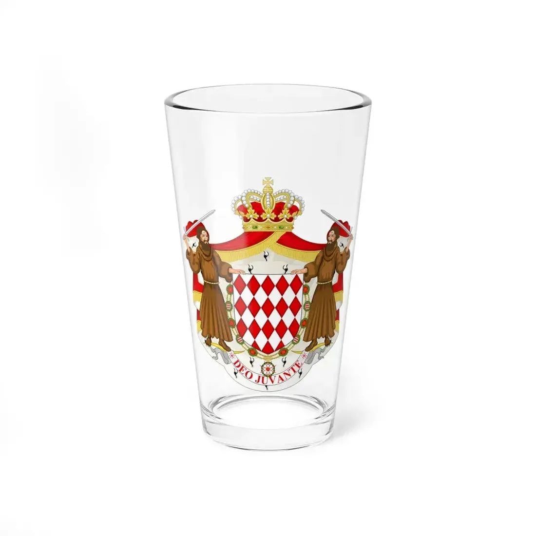 Great coat of arms of the house of Grimaldi - Pint Glass 16oz 16oz - Go Mug Yourself