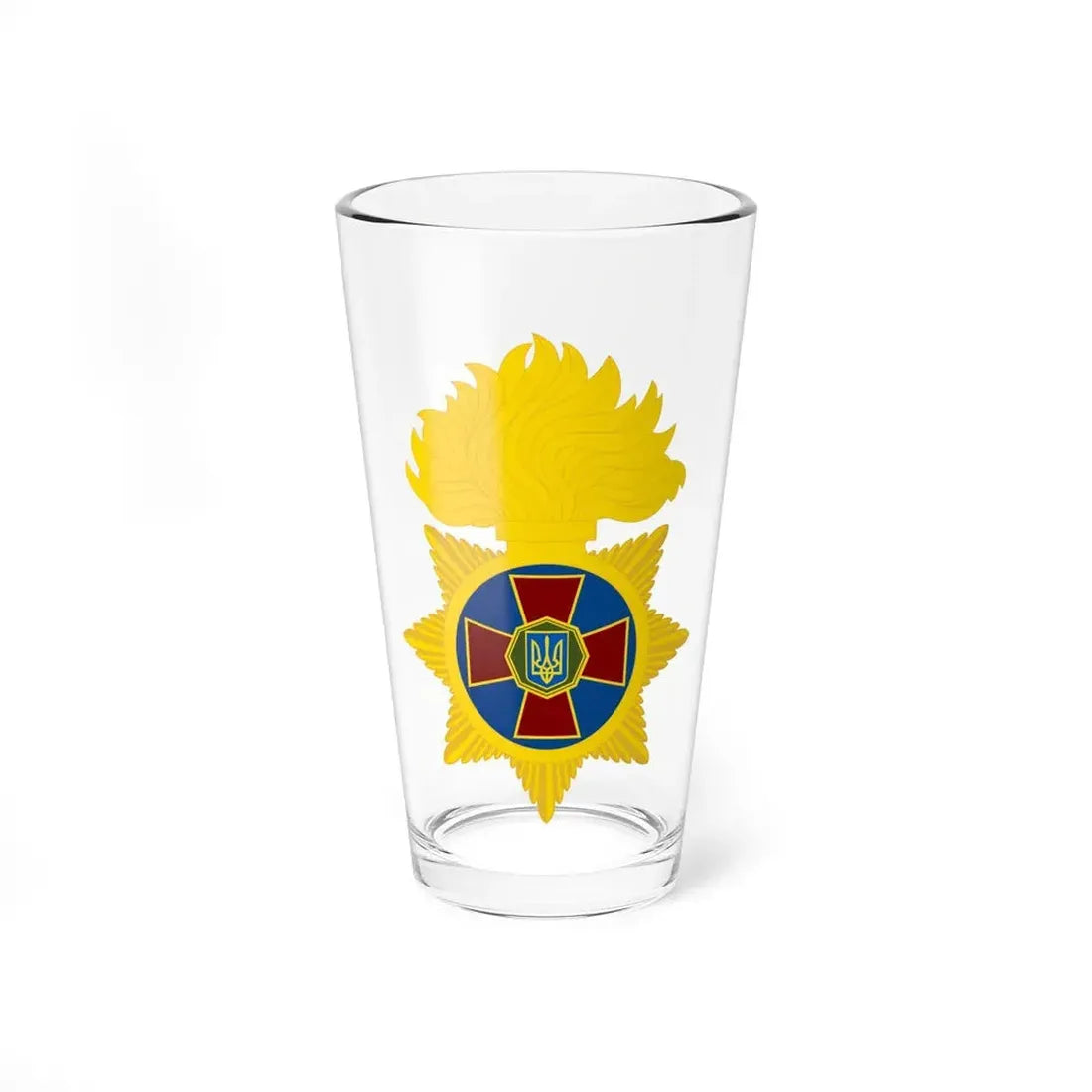 Great emblem of the National Guard of Ukraine (Ukraine) Pint Glass 16oz 16oz - Go Mug Yourself