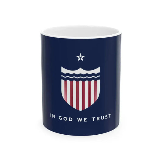 Great River flag of Mississippi (United States) White Coffee Mug 11oz - Go Mug Yourself
