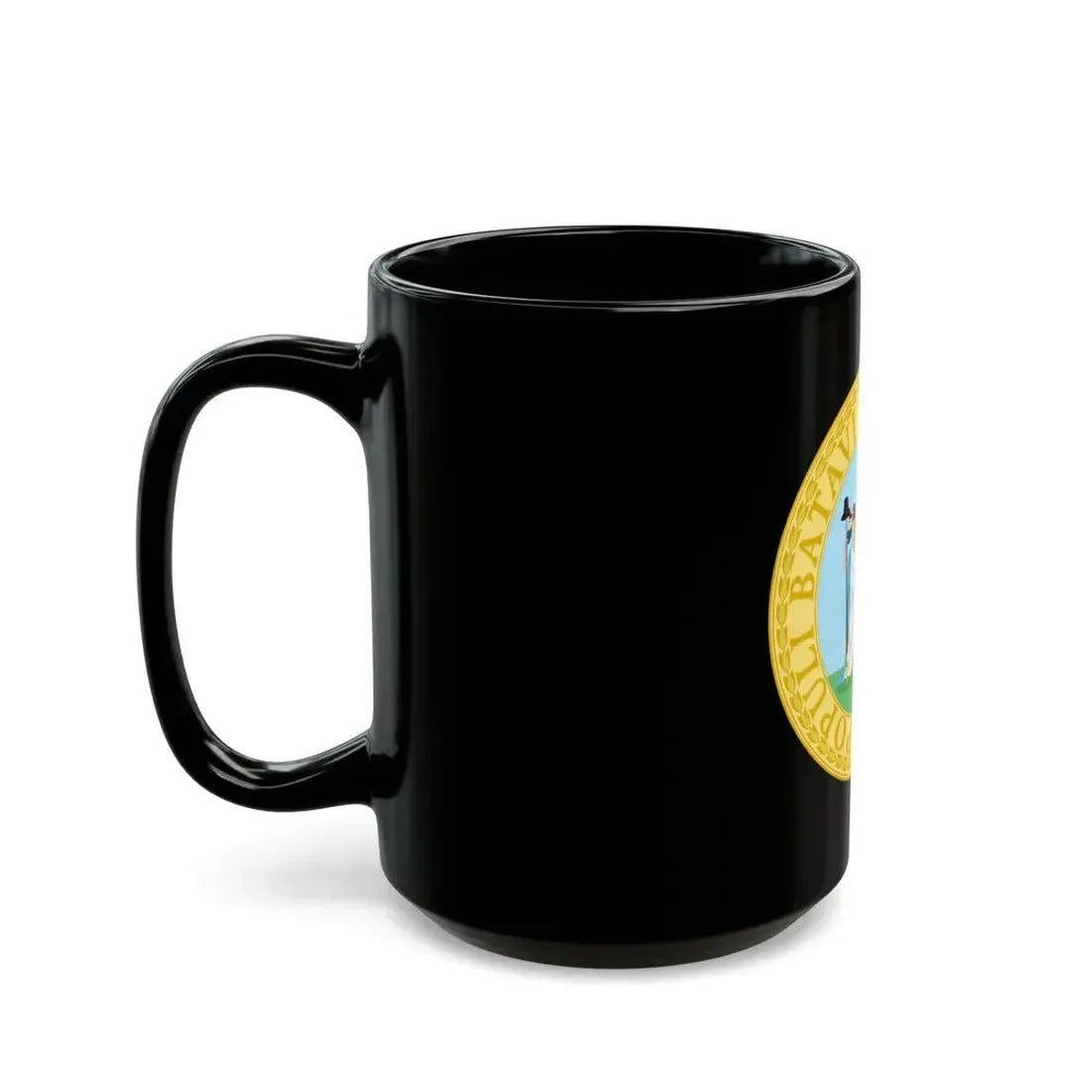 Great Seal of the Batavian Republic (1796) - Black Coffee Mug - Go Mug Yourself