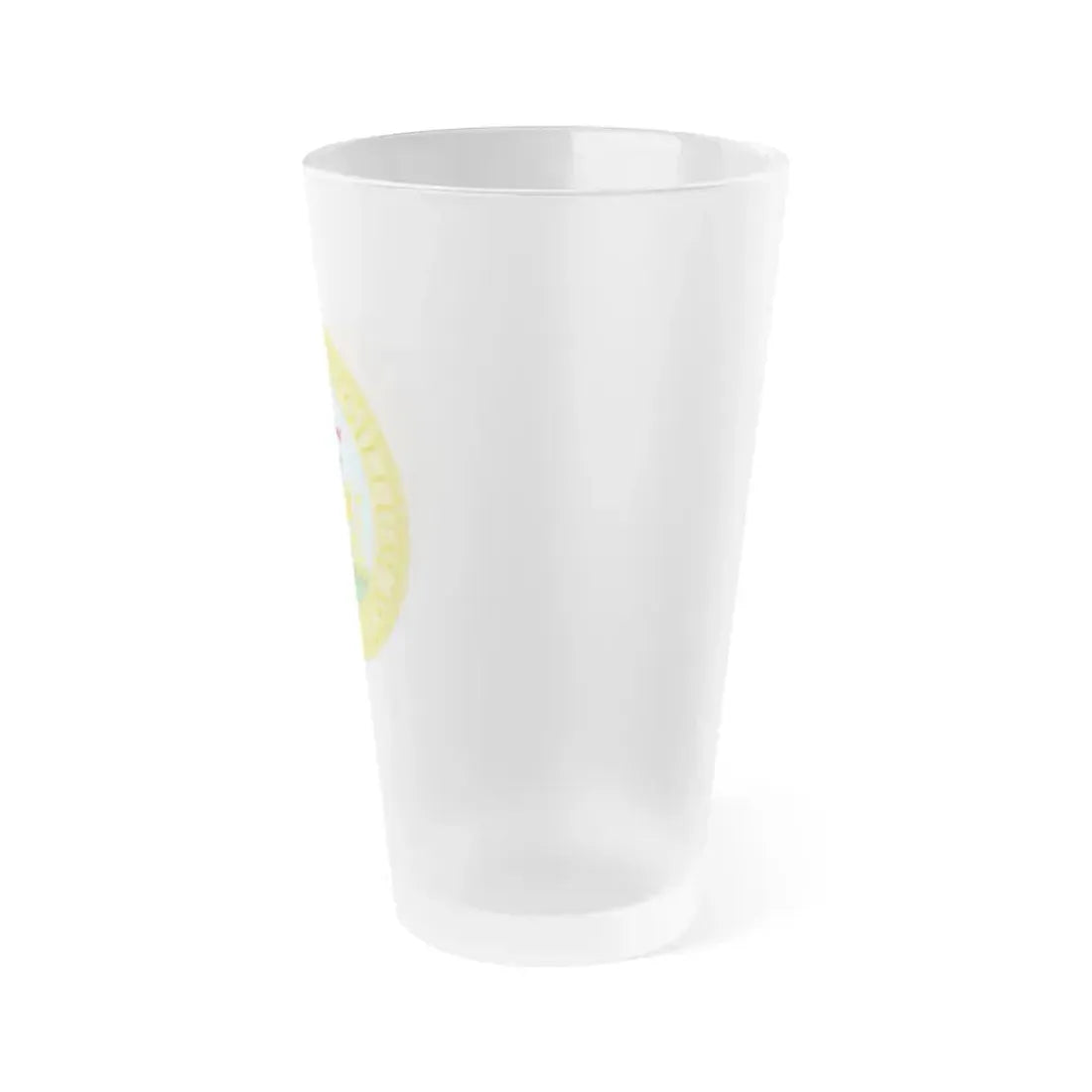 Great Seal of the Batavian Republic (1796) - Frosted Pint Glass 16oz - Go Mug Yourself