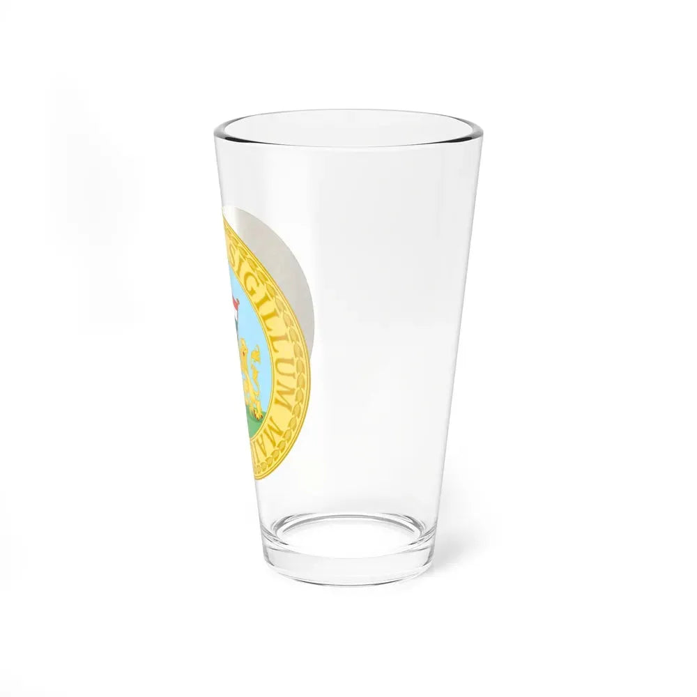 Great Seal of the Batavian Republic (1796) - Pint Glass 16oz - Go Mug Yourself