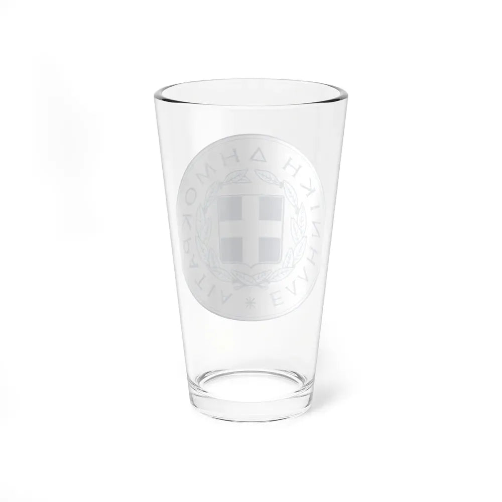 Great Seal of the State (Greece) - Pint Glass 16oz - Go Mug Yourself