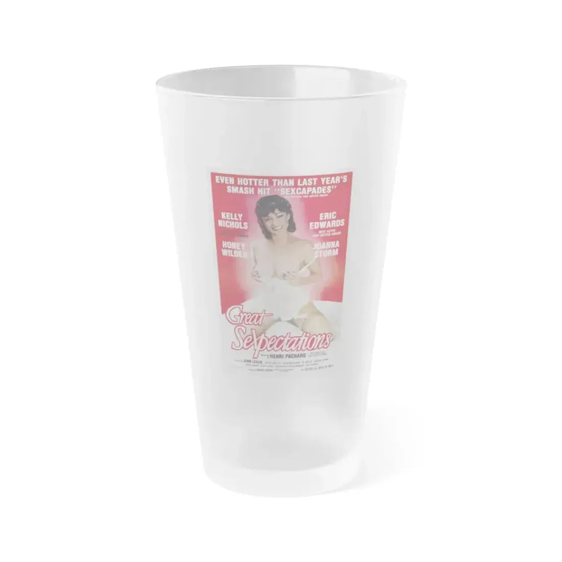 GREAT SEXPECTATIONS 1984 Movie Poster - Frosted Pint Glass 16oz 16oz Frosted - Go Mug Yourself