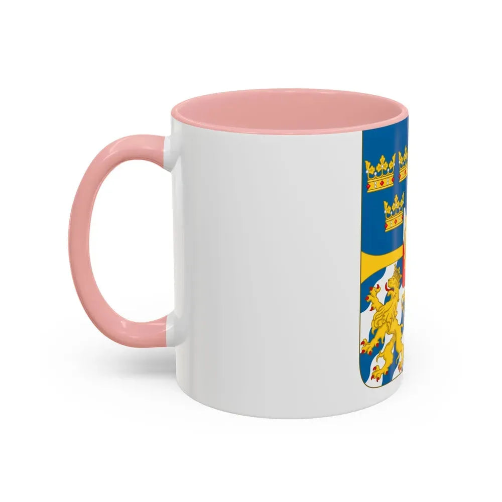 Great shield of arms of Sweden - Accent Coffee Mug - Go Mug Yourself