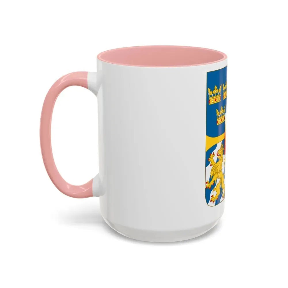 Great shield of arms of Sweden - Accent Coffee Mug - Go Mug Yourself