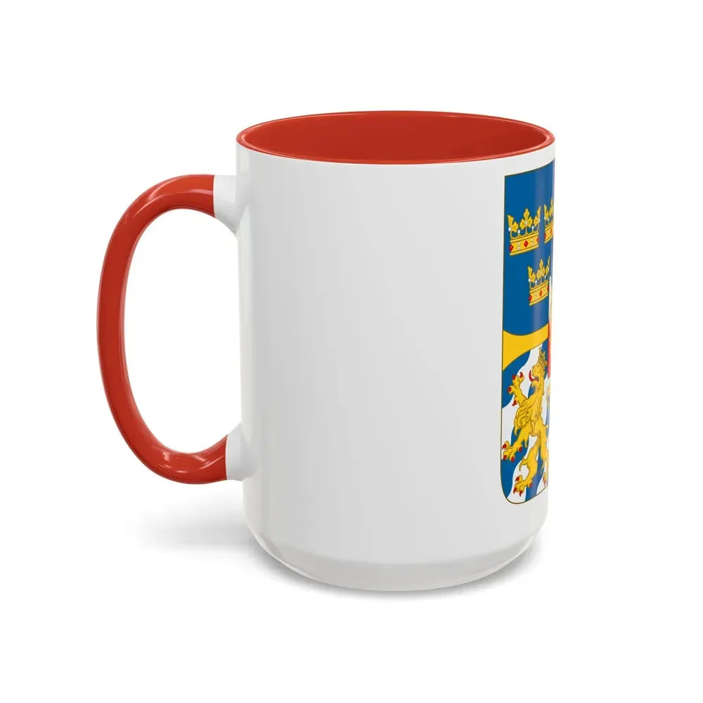 Great shield of arms of Sweden - Accent Coffee Mug - Go Mug Yourself