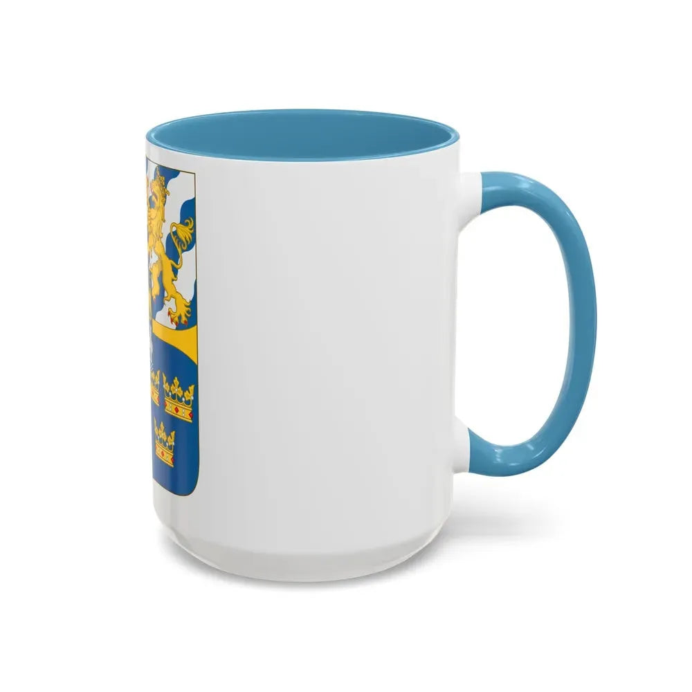 Great shield of arms of Sweden - Accent Coffee Mug - Go Mug Yourself