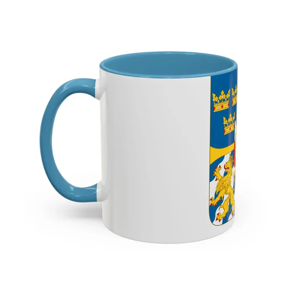 Great shield of arms of Sweden - Accent Coffee Mug - Go Mug Yourself
