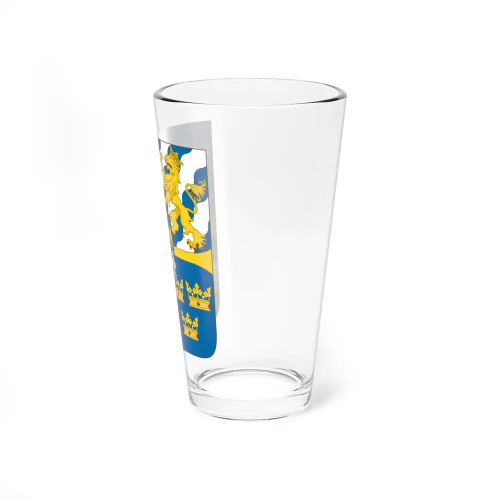 Great shield of arms of Sweden - Pint Glass 16oz - Go Mug Yourself