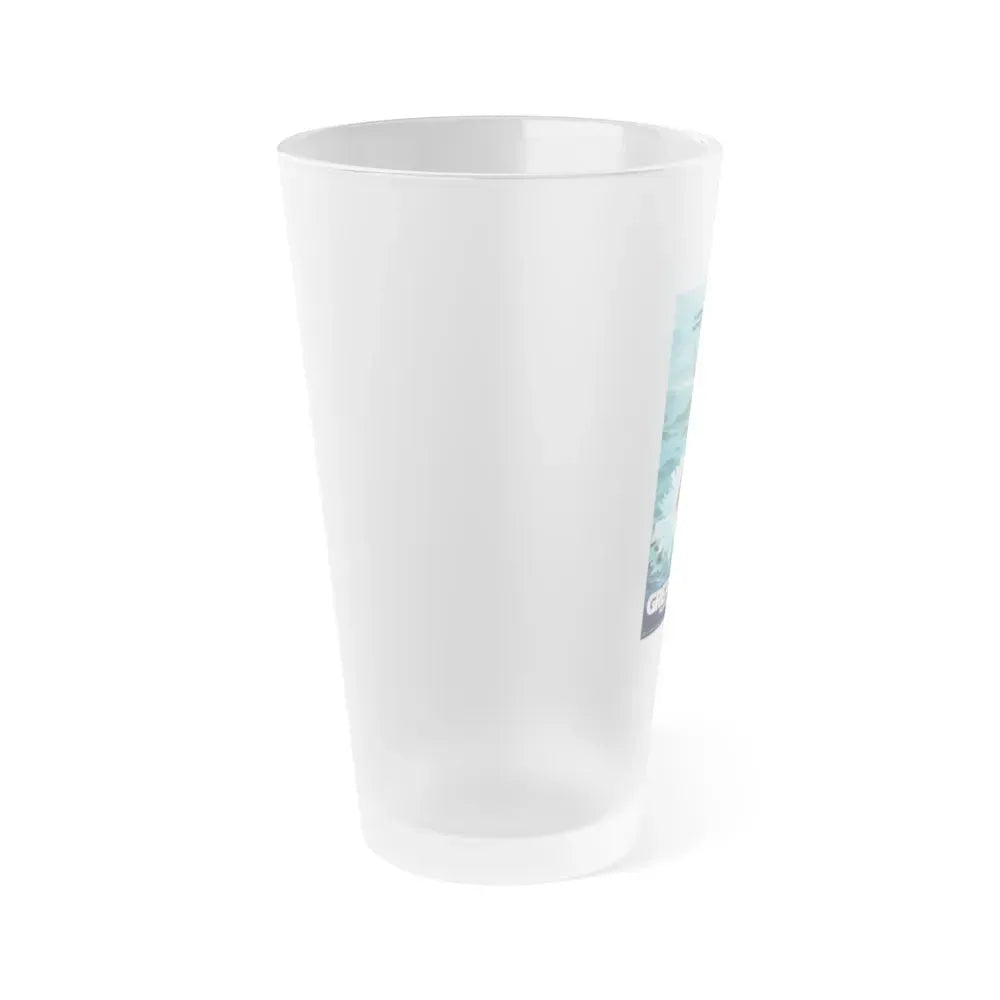 GREAT WHITE (TEASER) 1981 Movie Poster - Frosted Pint Glass 16oz - Go Mug Yourself