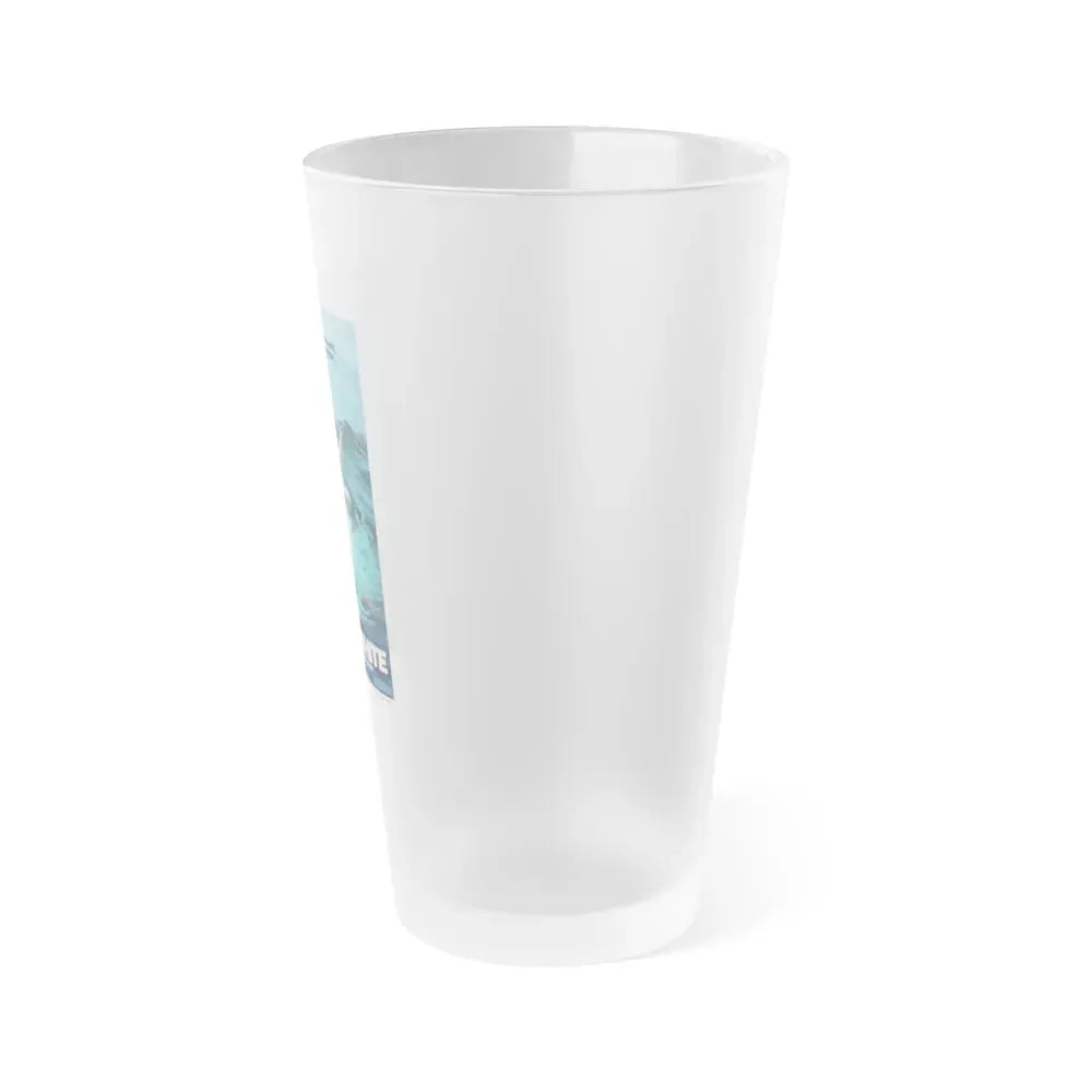 GREAT WHITE (TEASER) 1981 Movie Poster - Frosted Pint Glass 16oz - Go Mug Yourself